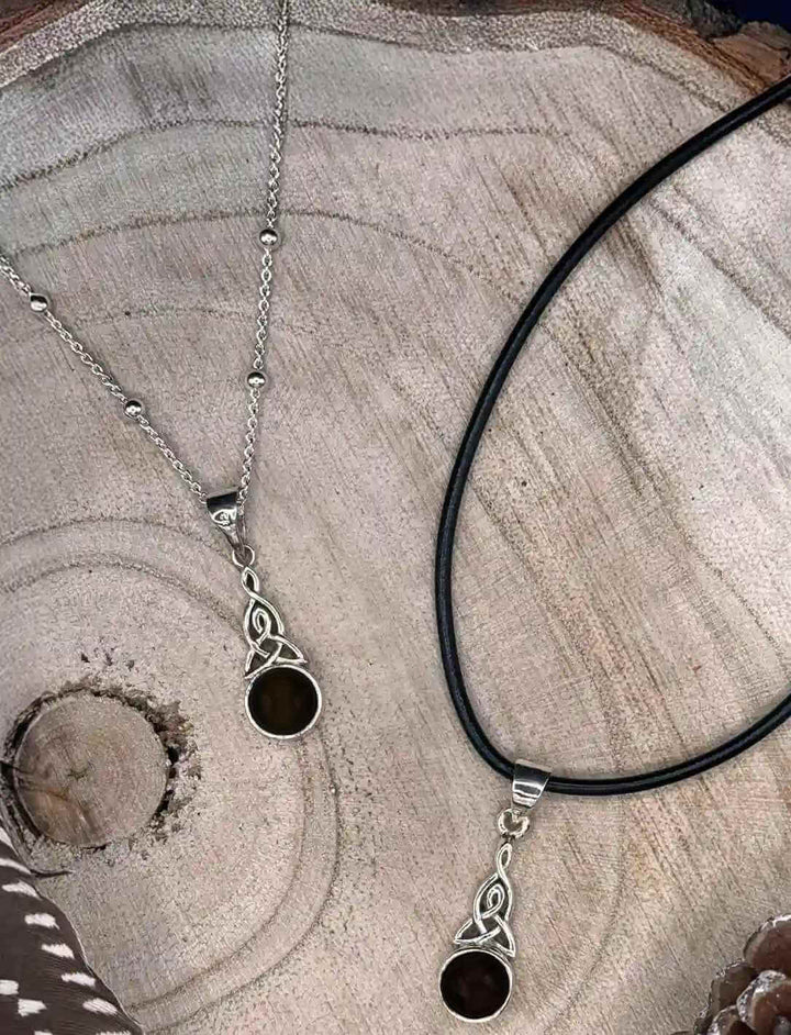 Amulett der keltischen Mutter - Silber Medallion