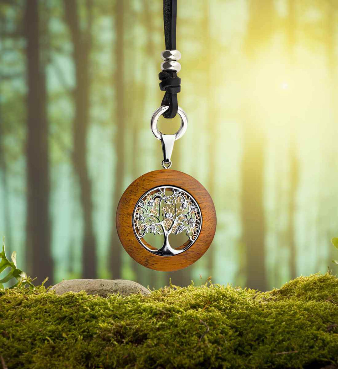 Baum der Ewigkeit - Holz Halskette - runental