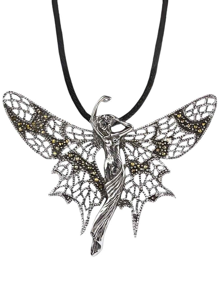 "Elfenglanz" Anhänger aus 925er Sterling Silber auf weißem Hintergrund.