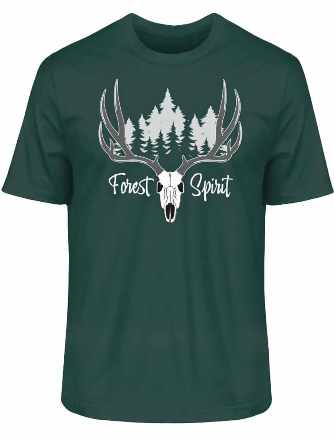 Trendiges Forest Spirit T-Shirt in schimmerndem Glazed Green, bringt Farbe in deinen Alltag, auf weiĂem Hintergrund.