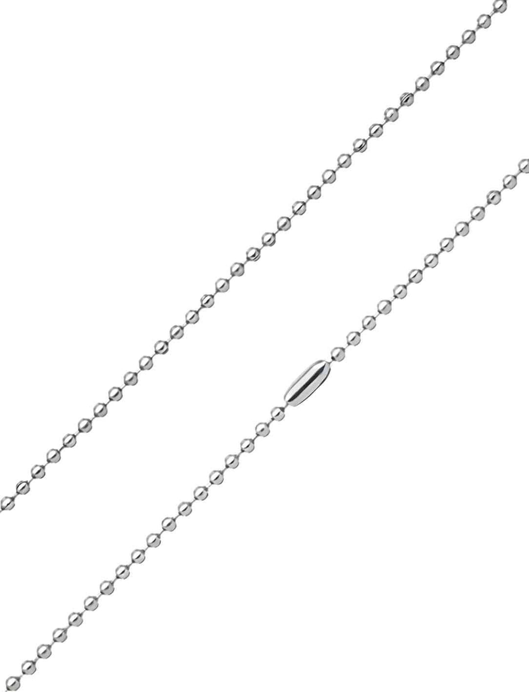 Kugelkette der alten Legenden aus Edelstahl - Silber