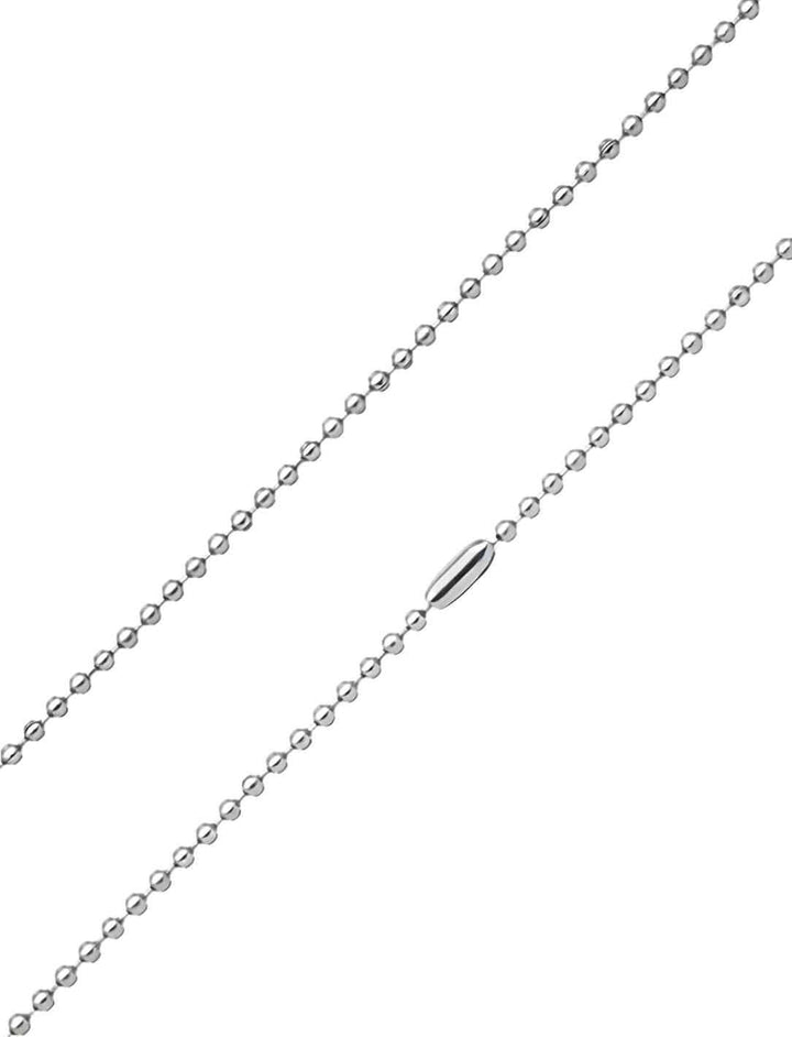 Kugelkette der alten Legenden aus Edelstahl - Silber