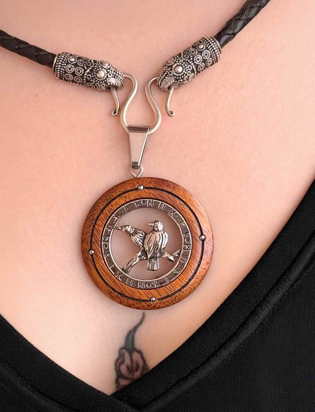 Odins Boten - Holz Halskette