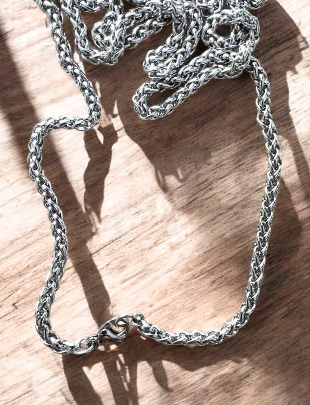 Panzerkette der alten Legenden aus Edelstahl - Silber