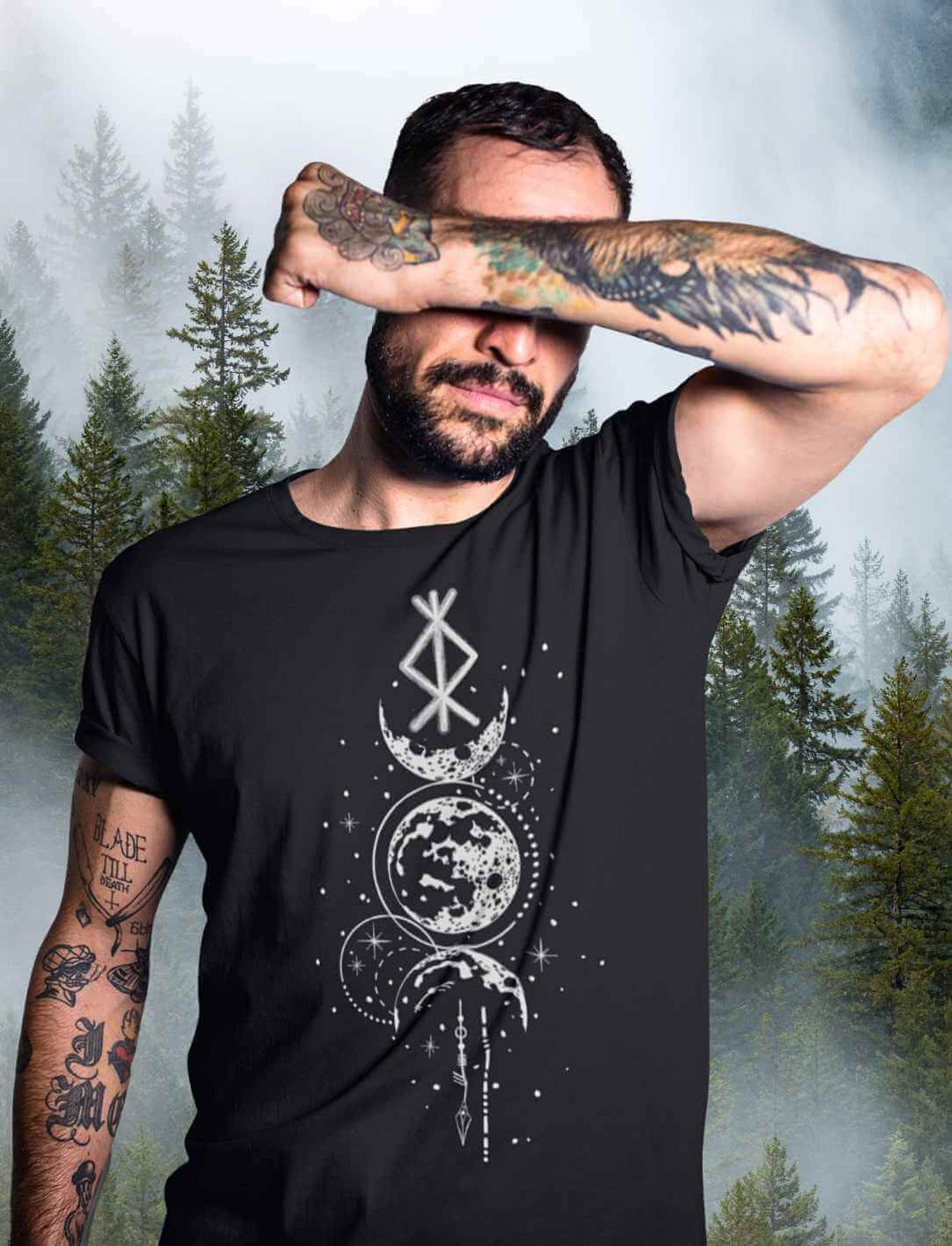Rune des Mondschein Wächters - Unisex Organic Shirt - runental
