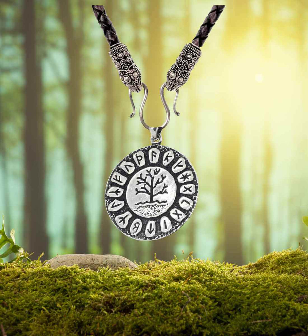 Runenaura Yggdrasils - Silber Medallion - runental