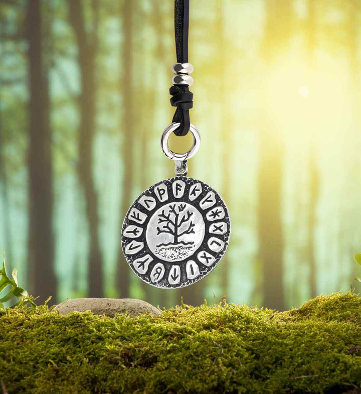 Runenaura Yggdrasils - Silber Medallion - runental