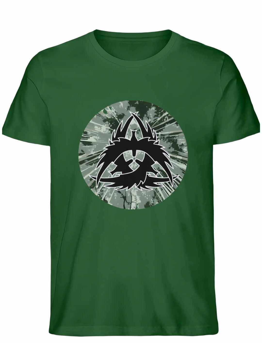 Unisex Organic Bottle Green "The Raven Clan" T-Shirt - Kraft der nordischen Krieger in Premium Qualität
