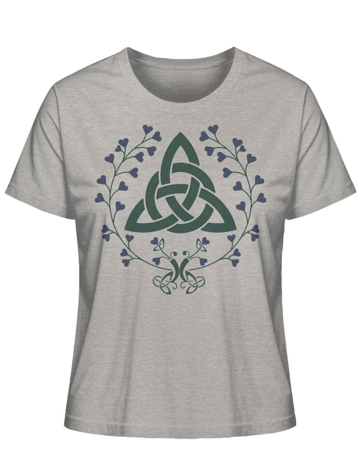 Heather Grey Shirt mit Triquetra des grünen Bundes Motiv