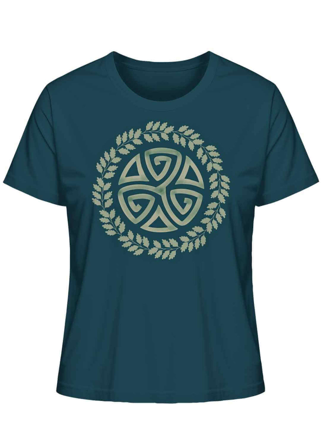 Triskele des Waldes in Stargazer - Organic Damen Shirt – Keltische Symbolik und Naturverbundenheit