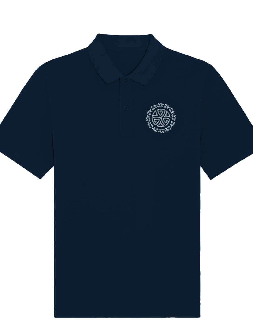 Triskele des Waldes in in Liegedarstellung french navy, auf weissem Hintergrund