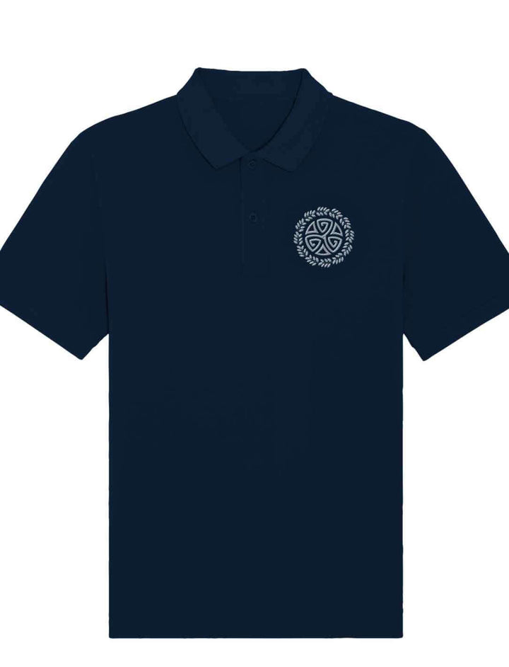 Triskele des Waldes in in Liegedarstellung french navy, auf weissem Hintergrund