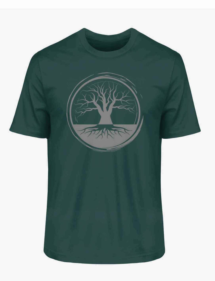 Glazed Green Unisex-Shirt auf weiĂem Hintergrund â natĂŒrliche Frische in einem stilvollen Design.