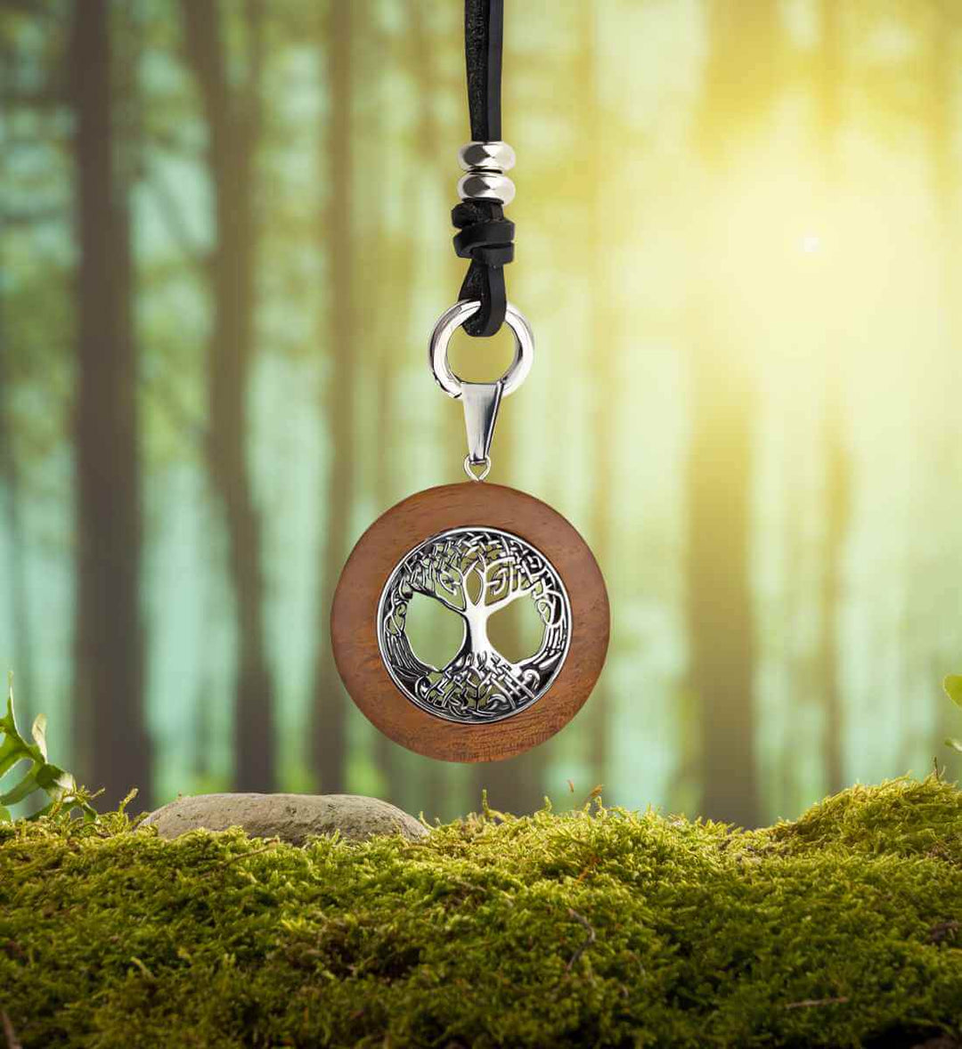 Yggdrasils Segen - Holz Halskette - runental