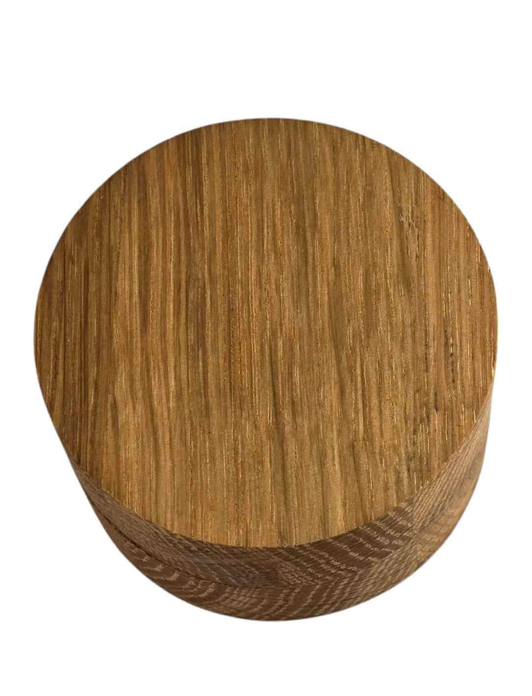 Unterseite der Celtic Heart Schmuckdose aus glattem Eichenholz