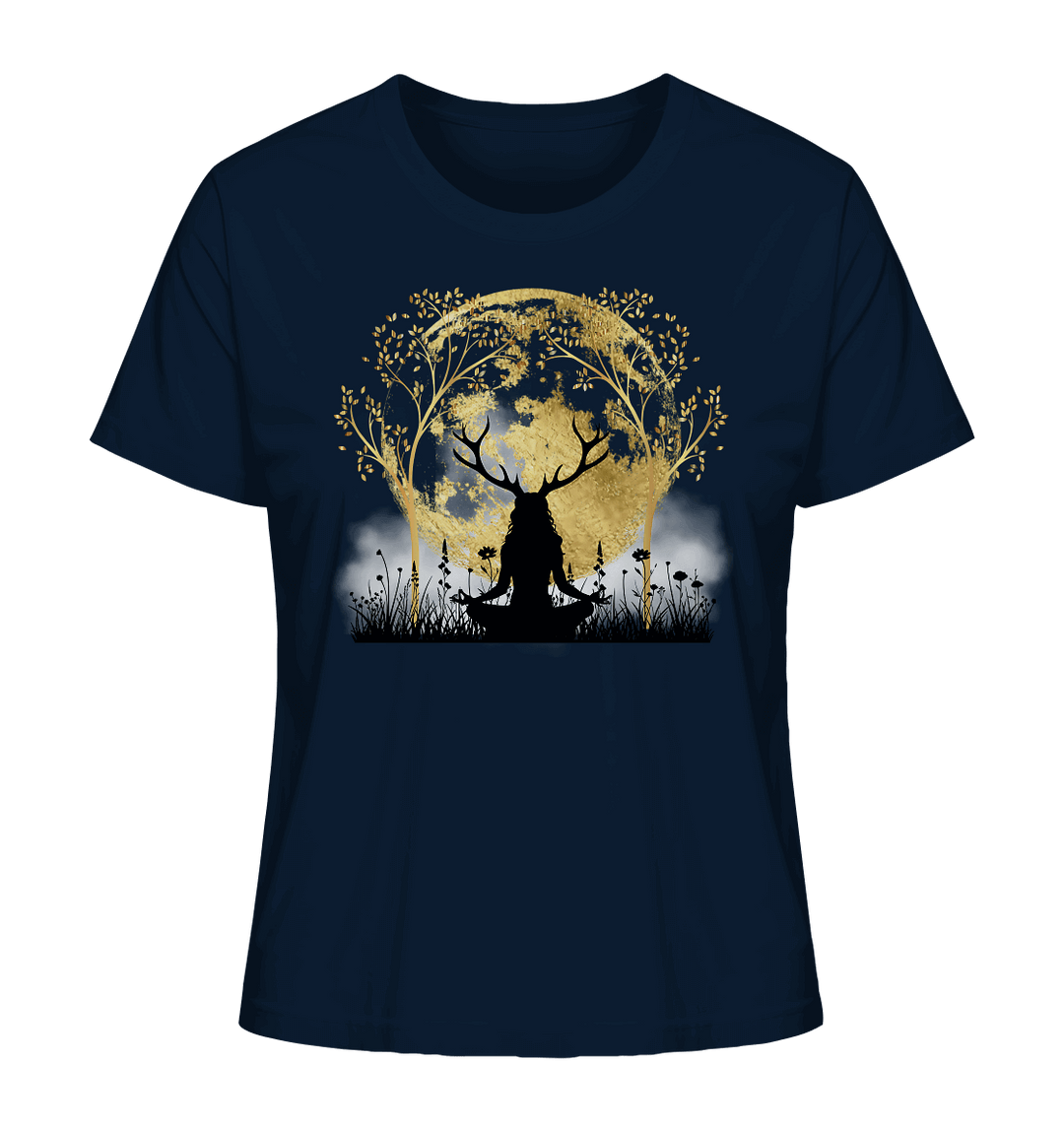 Druidin der alten Wälder - Ladies Organic Shirt - runental