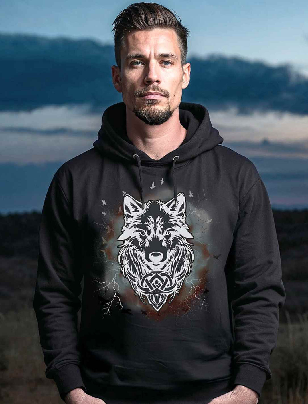 Fenrir – Wolfseele des Nordens - Unisex Organic Hoodie