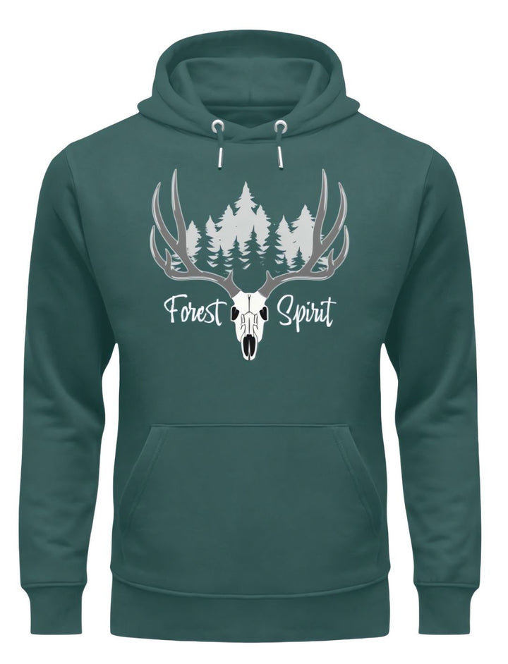 Forest Spirit - Unisex Hoodie - keltisches Design in Grün. Von Runental.de