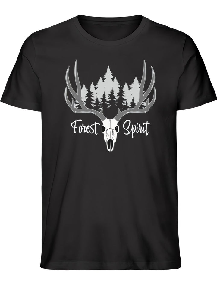 Forest Spirit Unisex Bio-T-Shirt in Schwarz von Runental.de