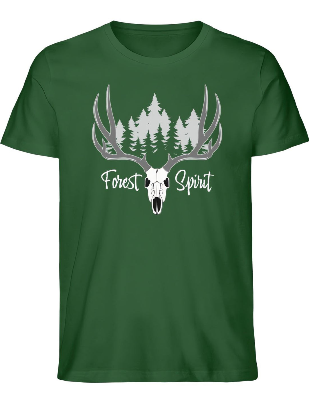 Forest Spirit Unisex Bio-T-Shirt in Dunkelgrün von runental.de