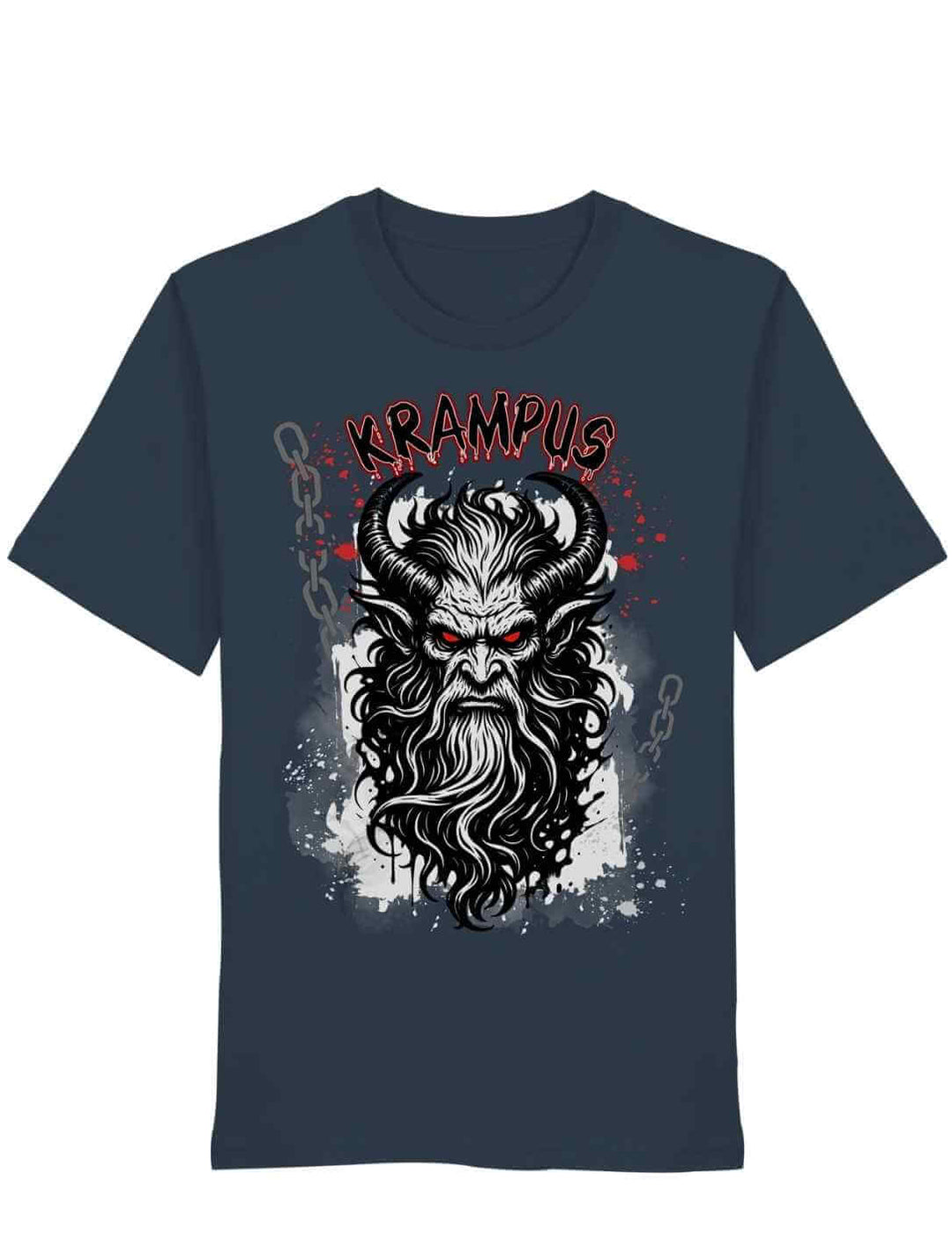 Krampus Shirt India Ink Grey – Krampus Motiv aus Alpenlegenden