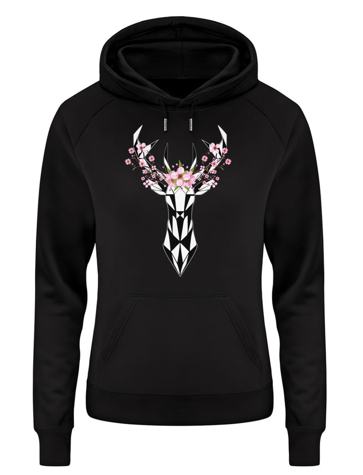 Sakura Deer Woman - Premium Organic Hoodie