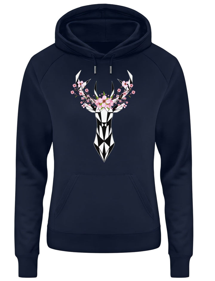 Sakura Deer Woman - Premium Organic Hoodie