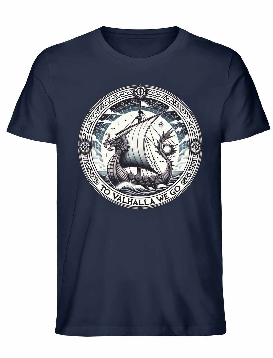 To Valhalla we go - Valhalla T-Shirt unisex in french navy