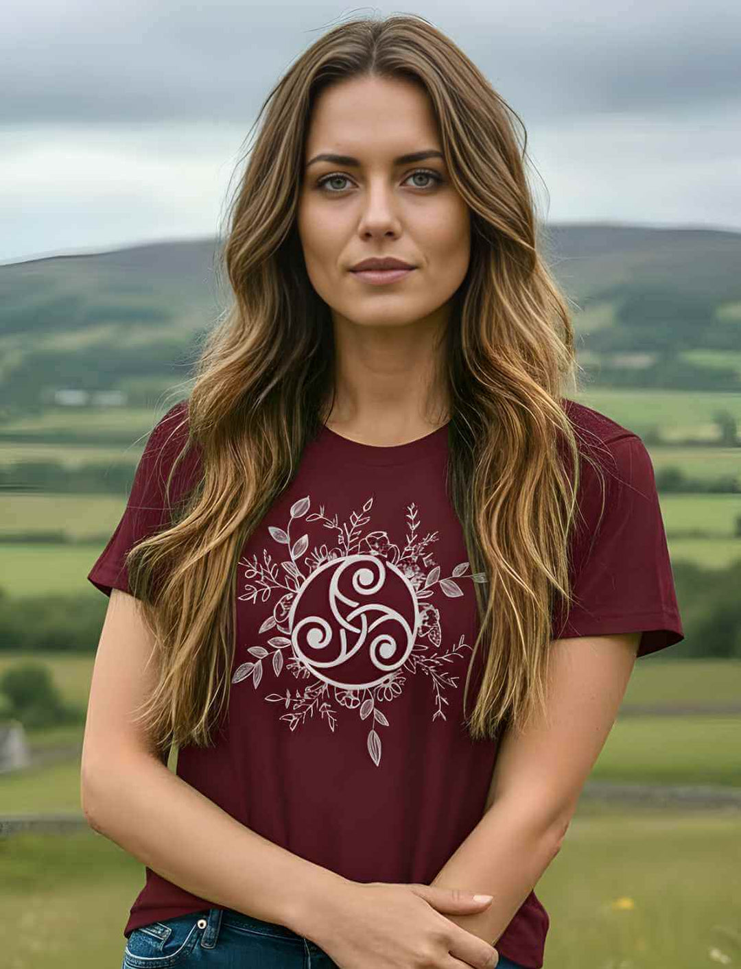 Triskele der ewigen Wandlung - Damen Organic Shirt