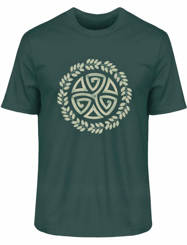 Triskele des Waldes T-Shirt in glazed green  – Keltische Symbolik und Naturverbundenheit