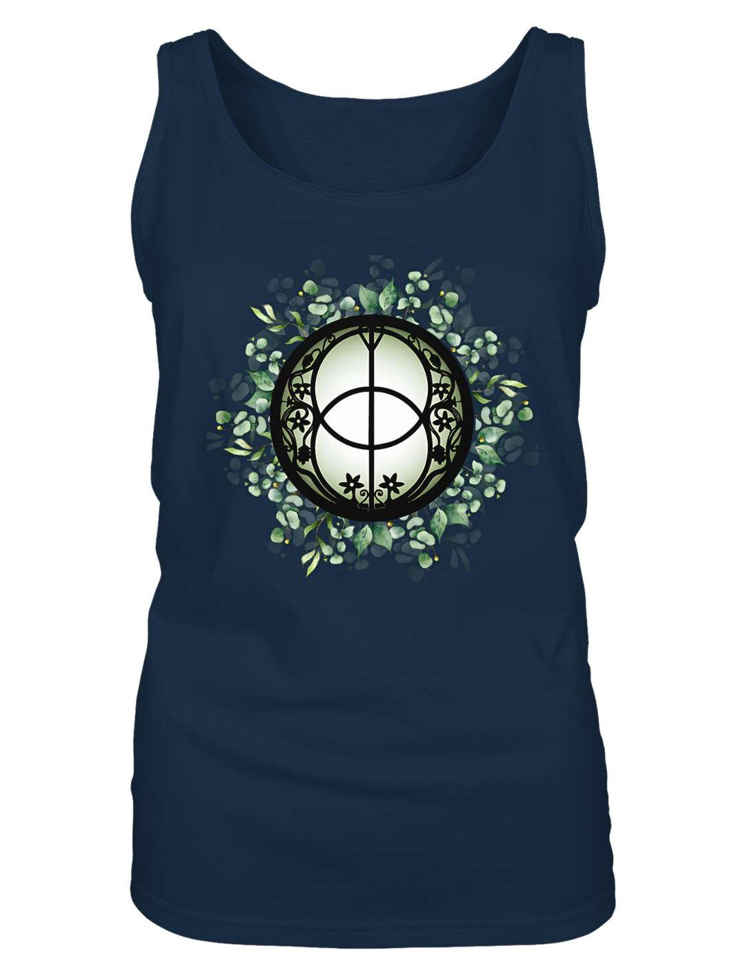 Chalice Well Damen Tank Top in Navy, Vorderansicht