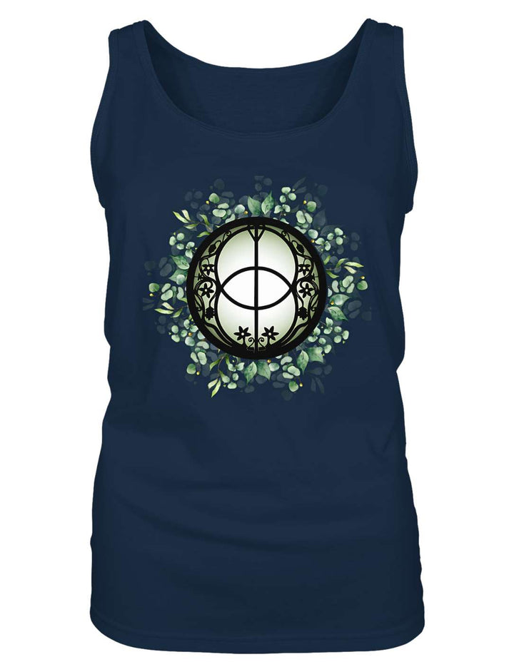 Chalice Well Damen Tank Top in Navy, Vorderansicht