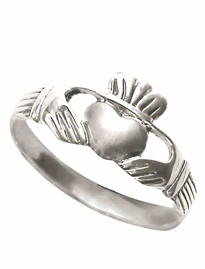 Claddagh Ring des Herzens - 925 Silber