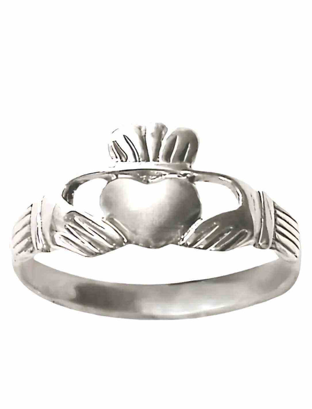 Claddagh Ring des Herzens - 925 Silber