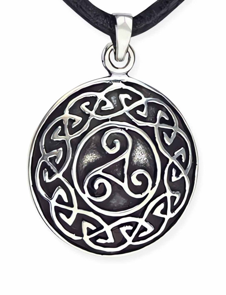 Keltische Dreieinigkeit - Silber Medallion