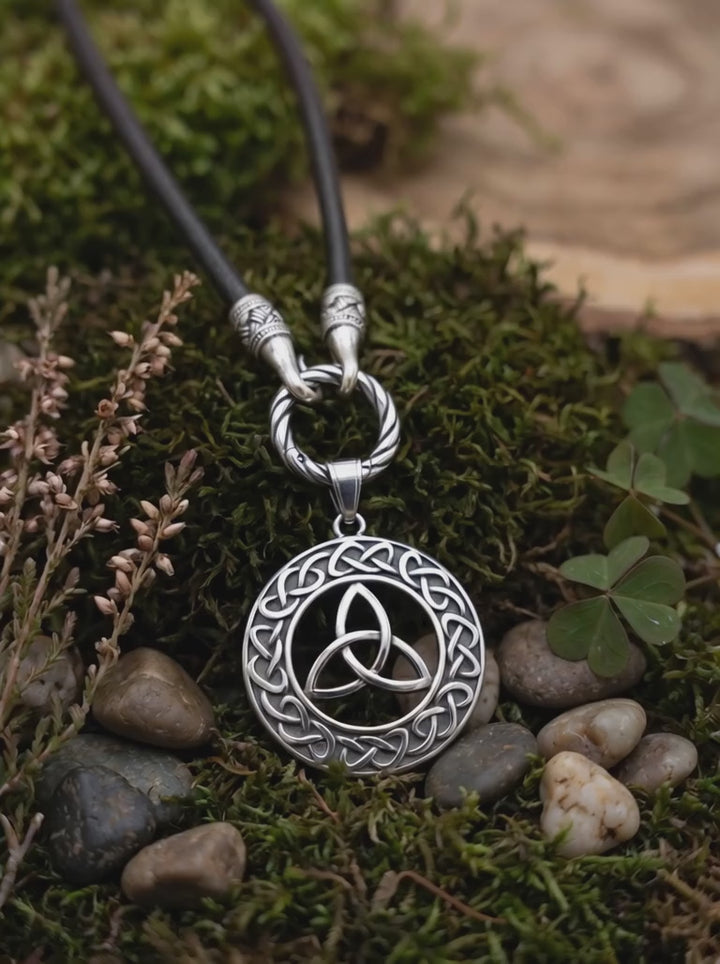 Schild des Druiden Keltischer Knoten Anhänger – Produktvideo